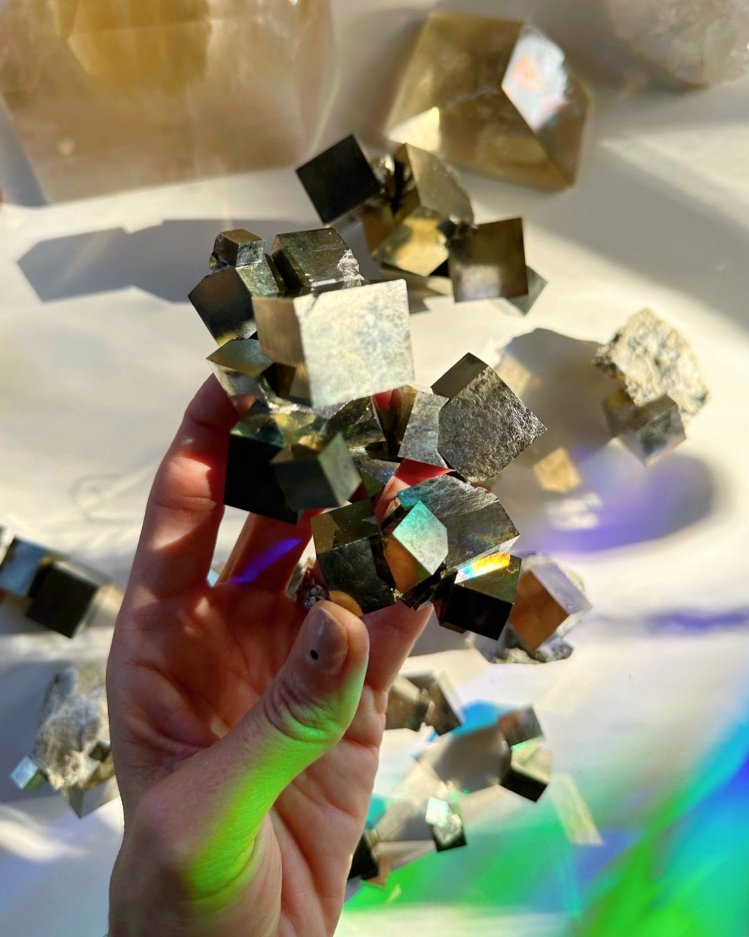 Pyrite Cube Cluster - AAA