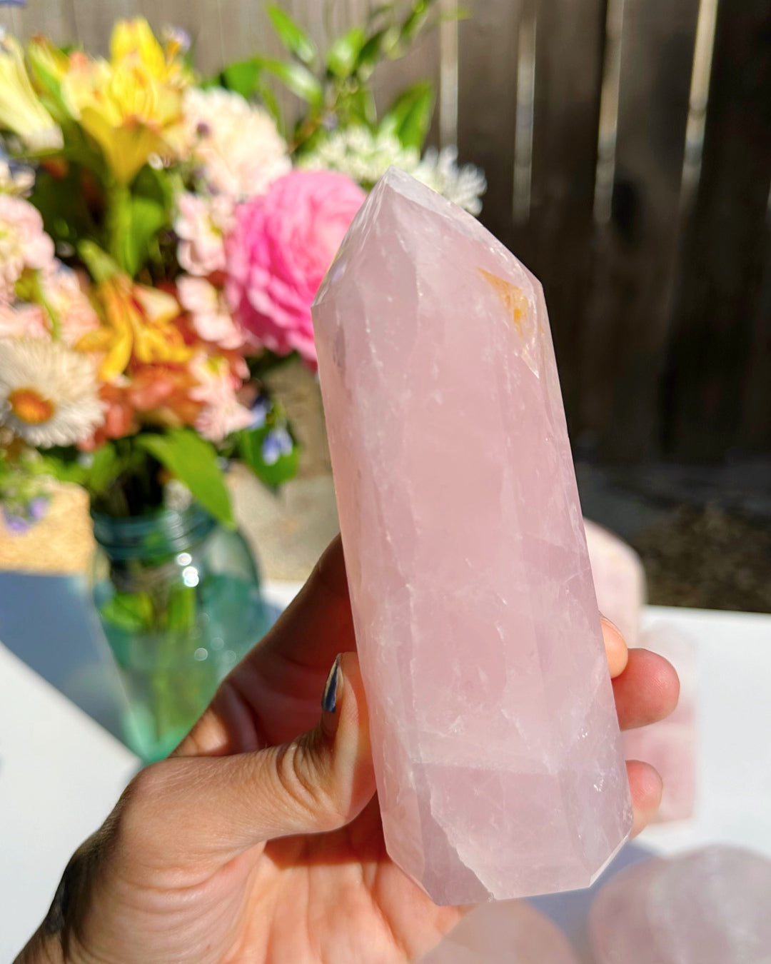 Rose Quartz Tower - Baltic Mermaid