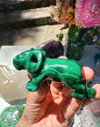 Hand Carved Malachite Lion