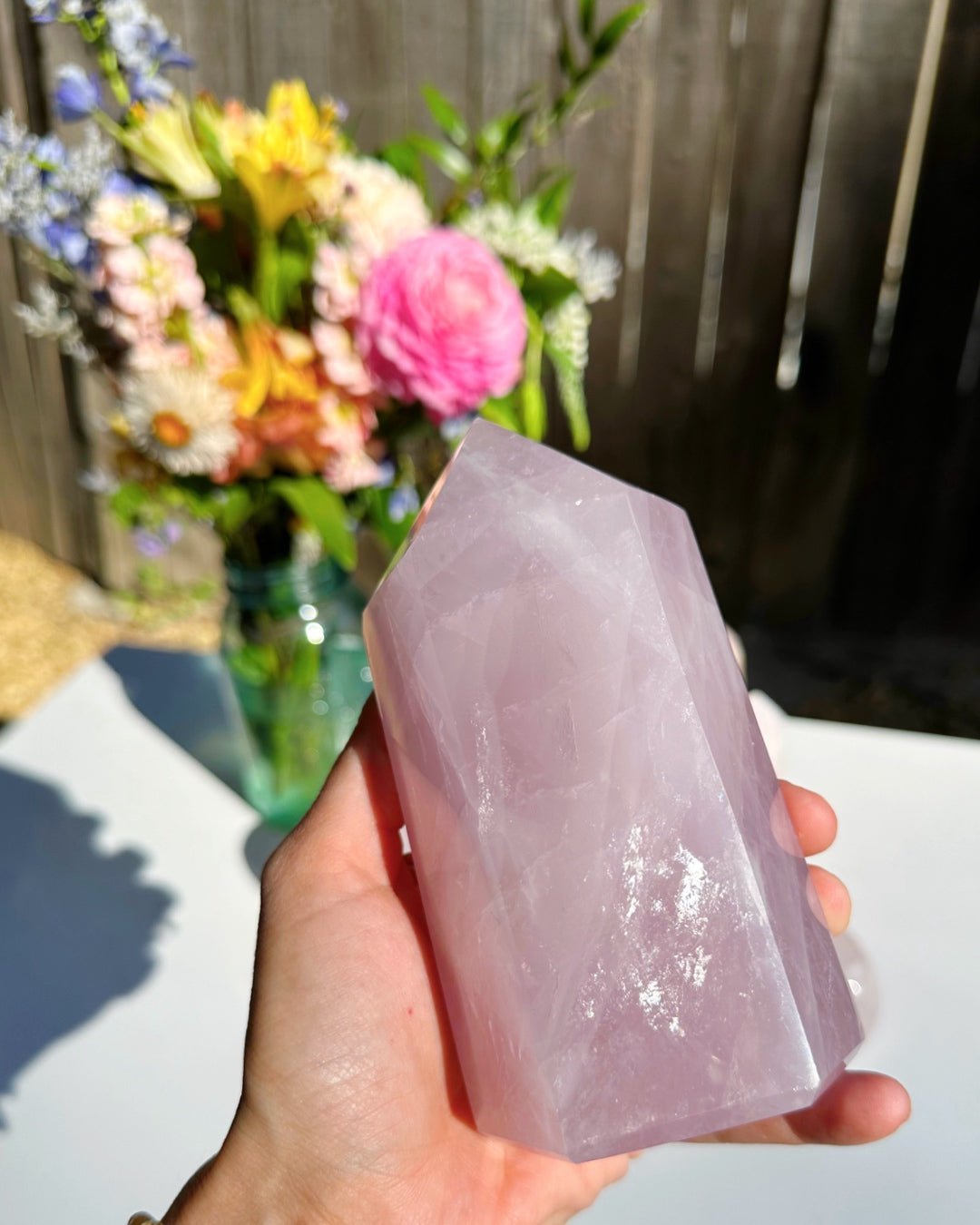 Rose Quartz Tower - Baltic Mermaid