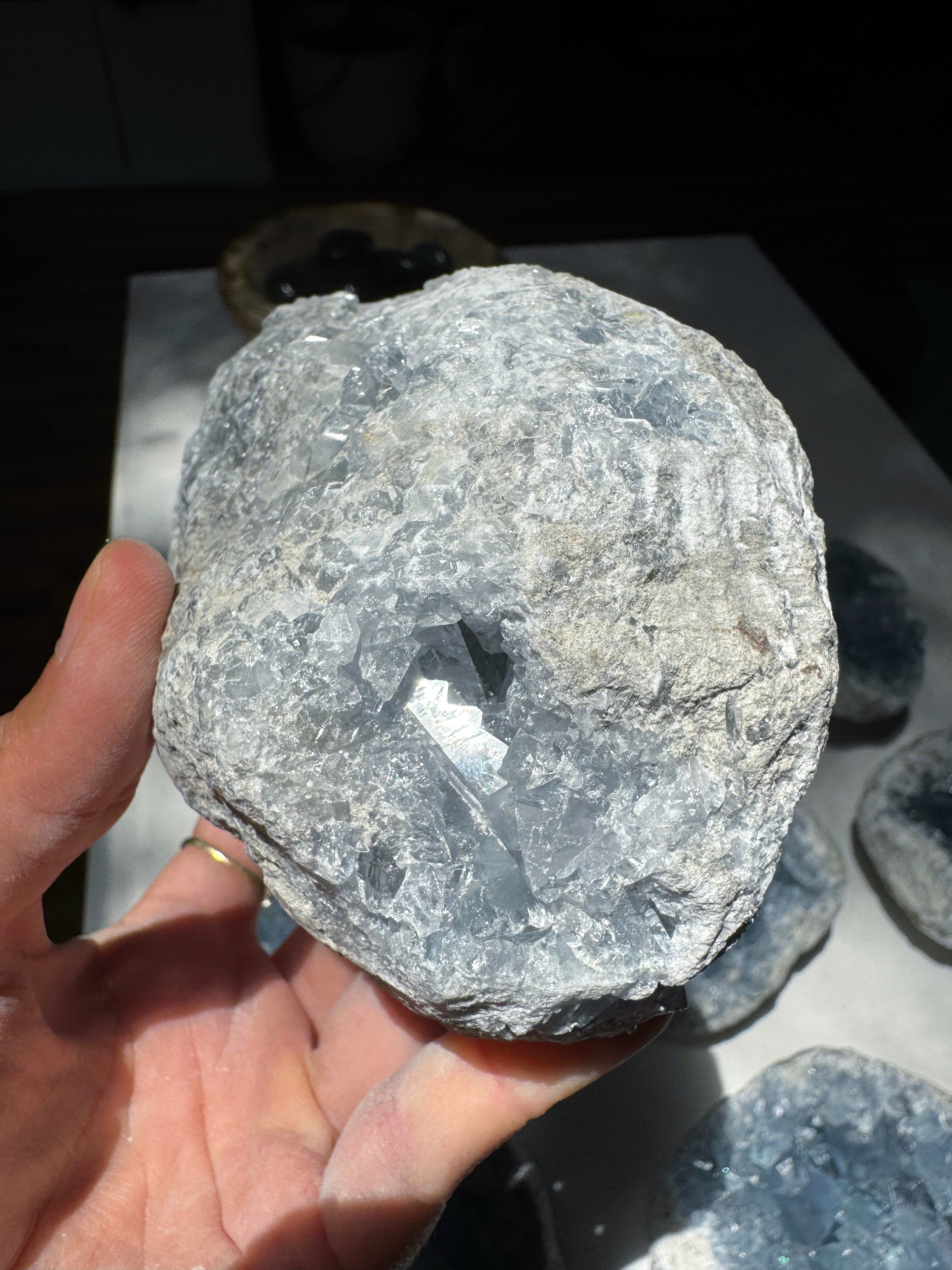 Celestite Cluster Baltic Mermaid