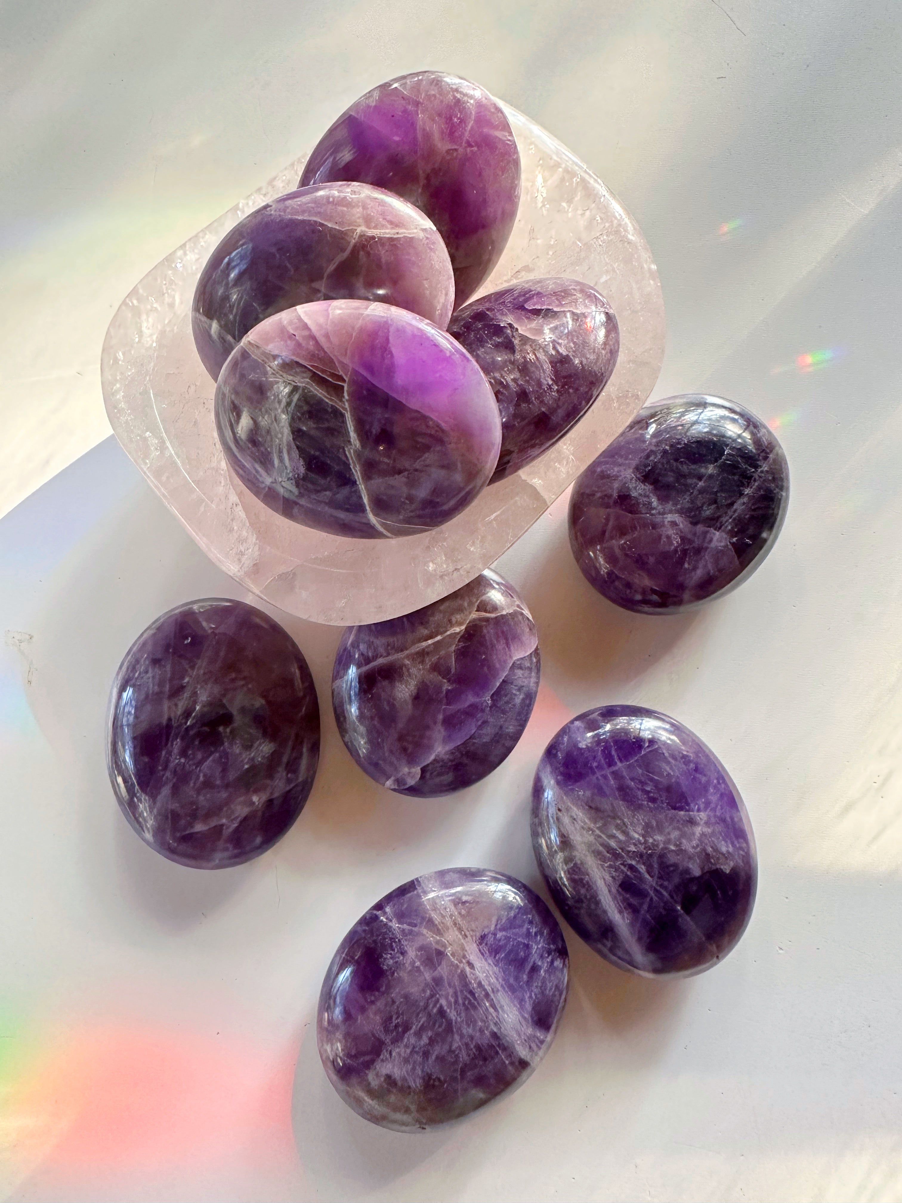 Amethyst Palm Stones from India - Baltic Mermaid