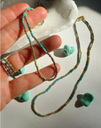 “Tiny Tina” - Turquoise Gemstone & 14k GF Choker