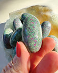 Ruby in Fuchsite Lingams