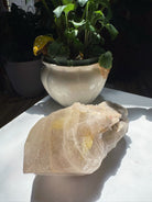 Large Rutilated Quartz Point from Brazil w/ Recordkeepers Baltic Mermaid