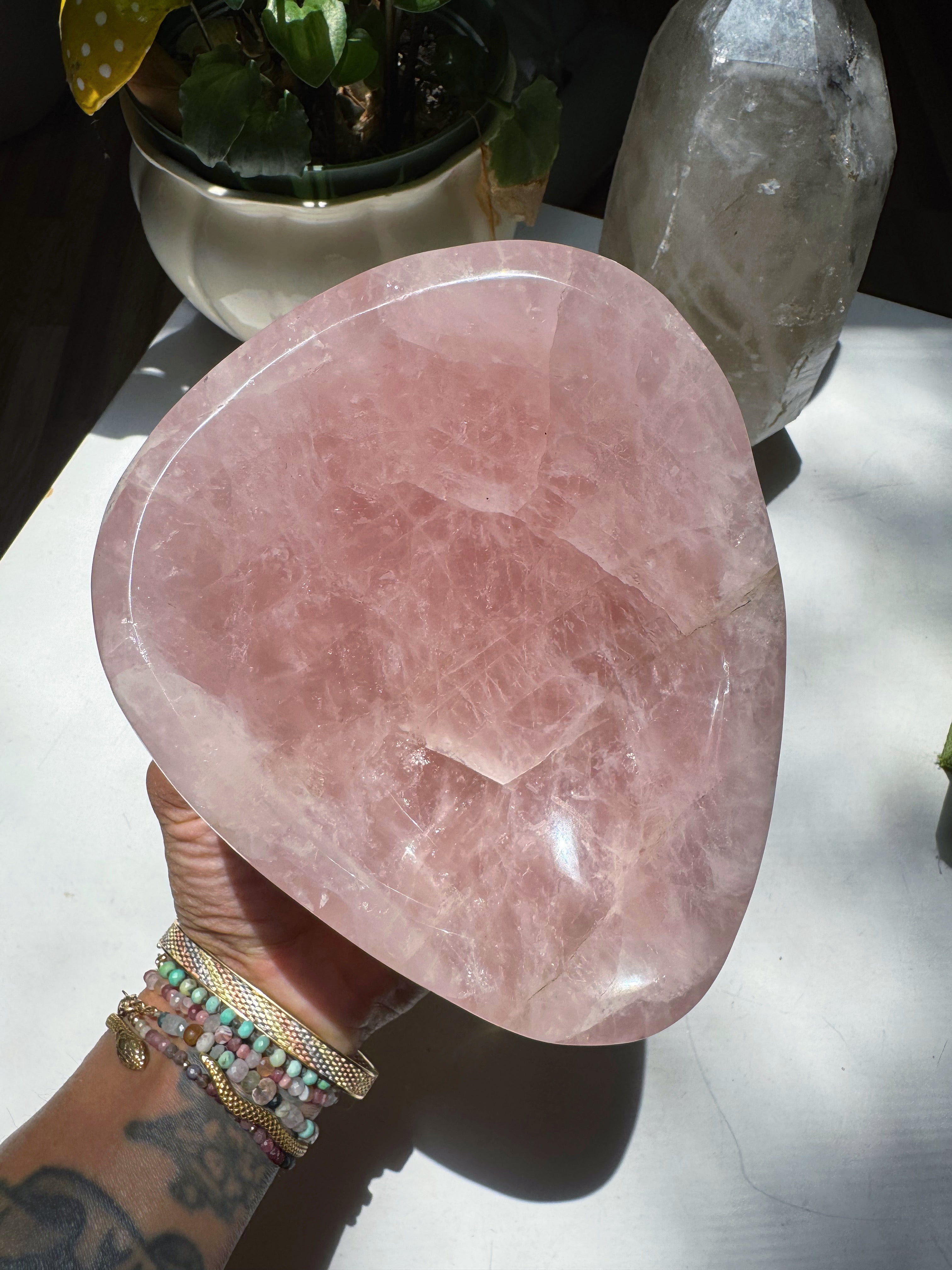 Rose Quartz Bowl Baltic Mermaid