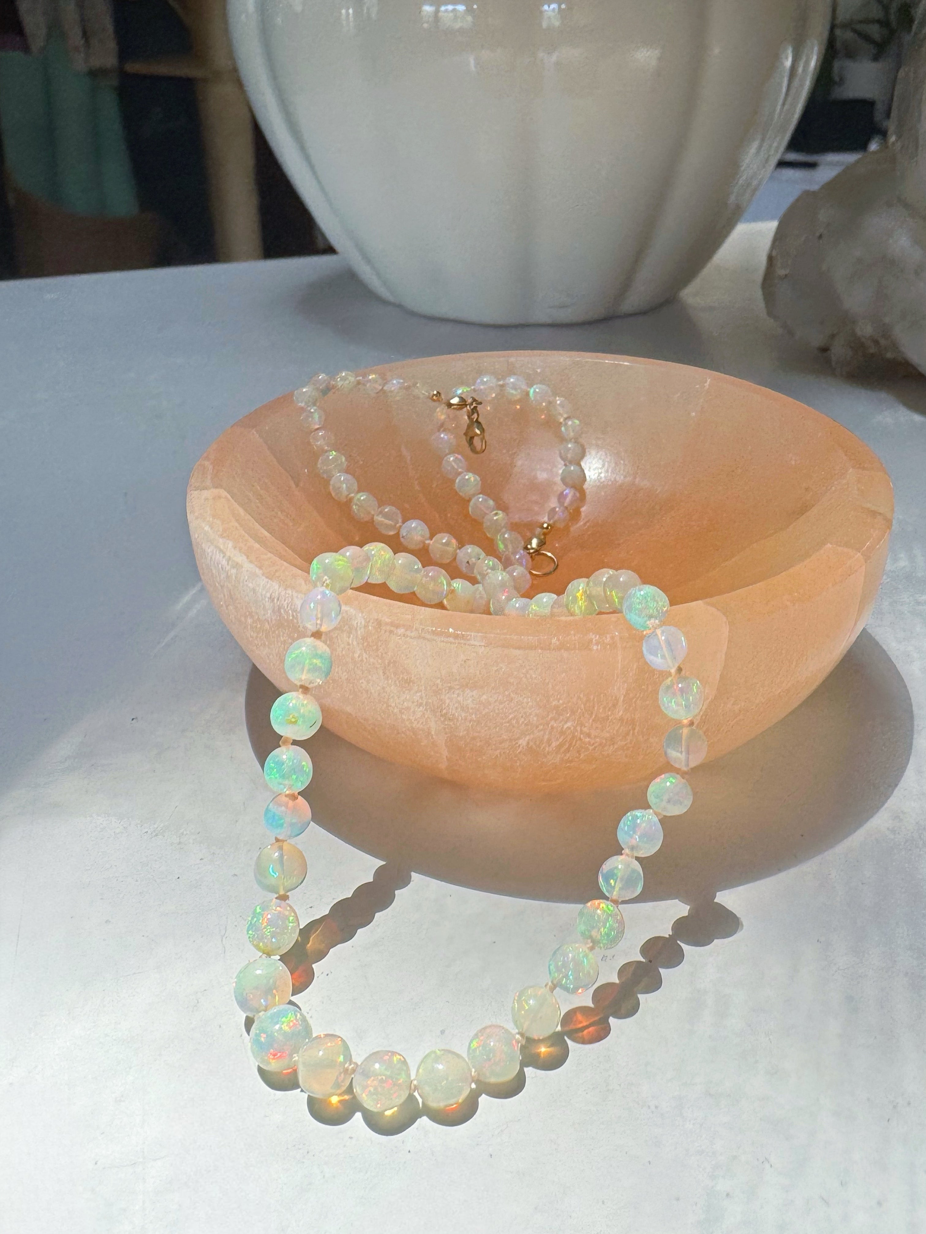 Ethiopian Opal Necklace Super Quality Baltic Mermaid