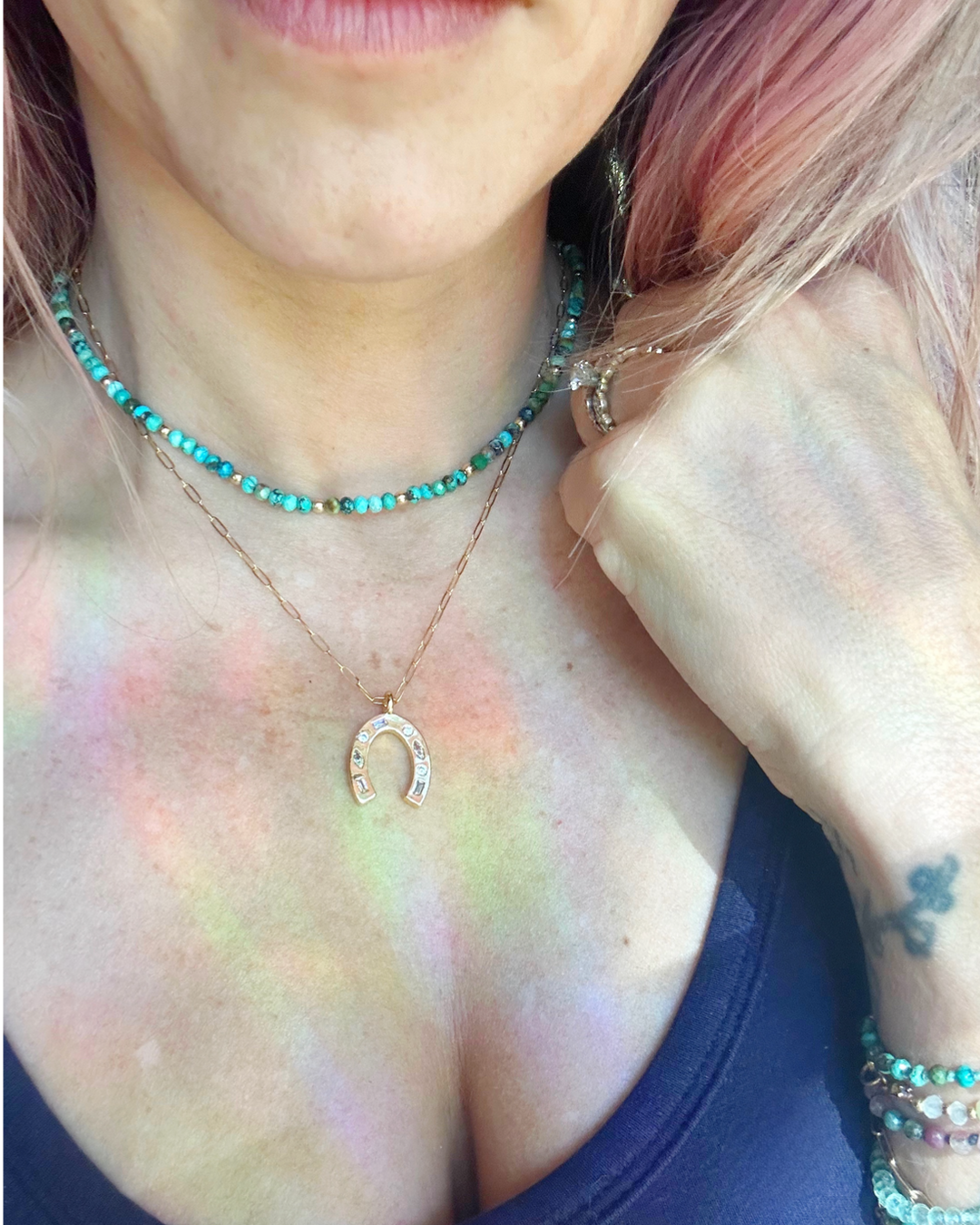 Gold Filled Horseshoe Necklace - Baltic Mermaid