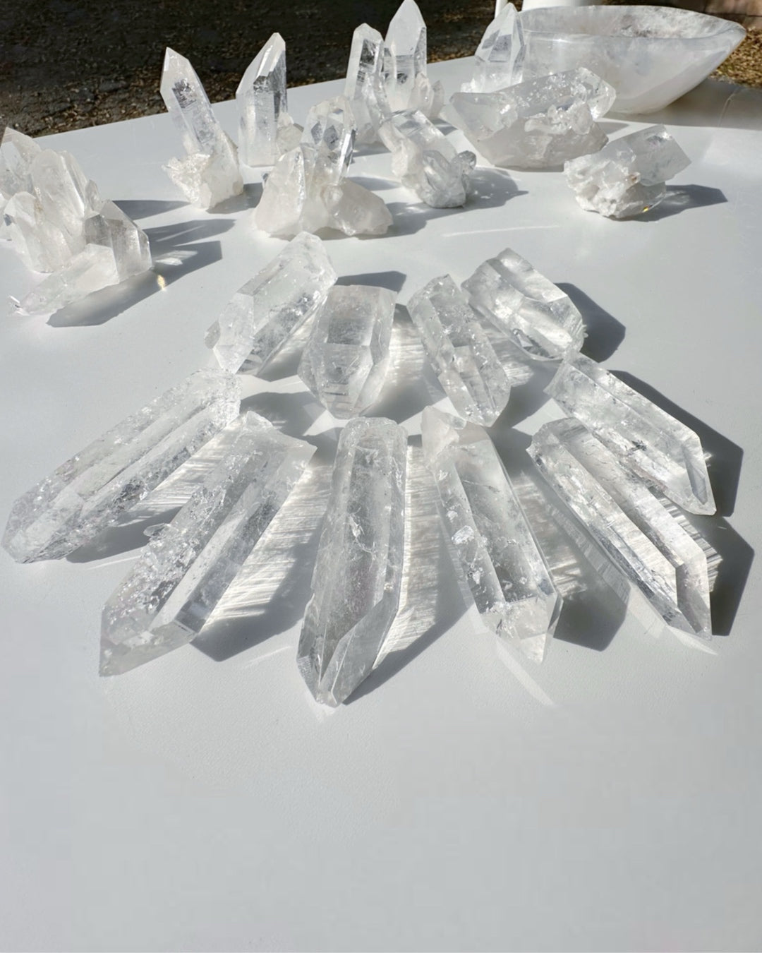 Arkansas Quartz Points - Super Clear