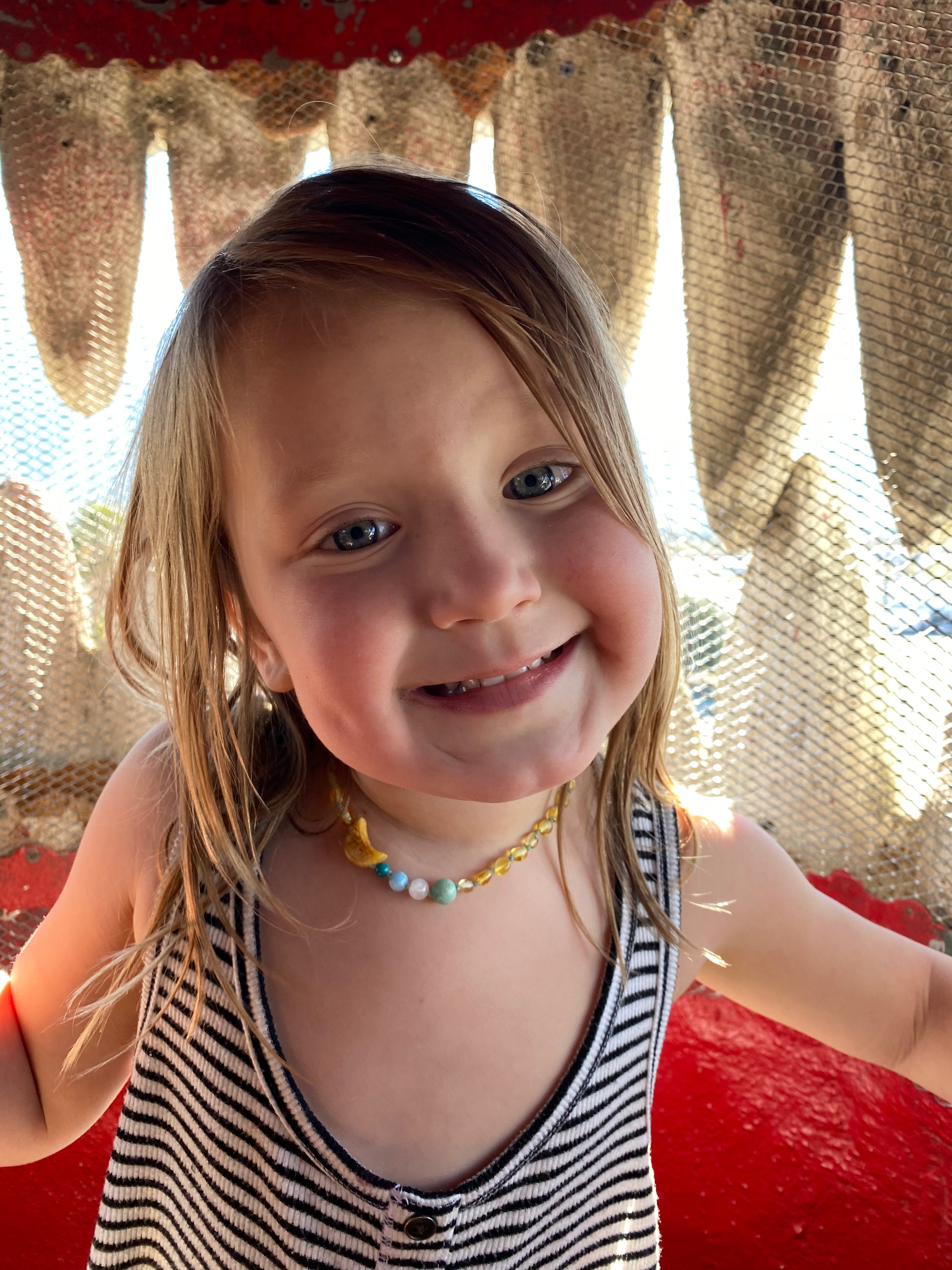 “MoonBeam” Baltic Amber & Gemstone Necklace - Baltic Mermaid