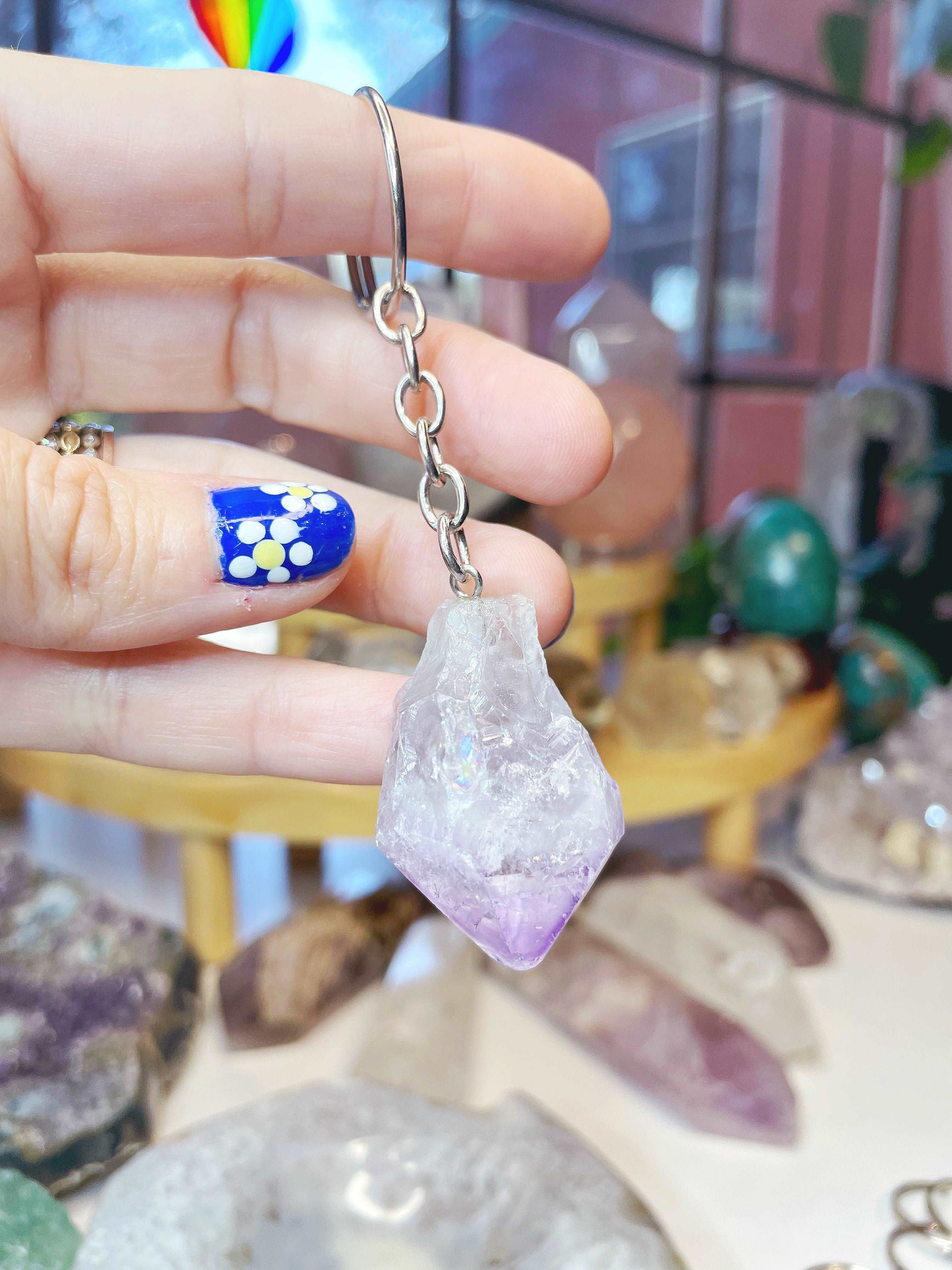 Amethyst Keychain