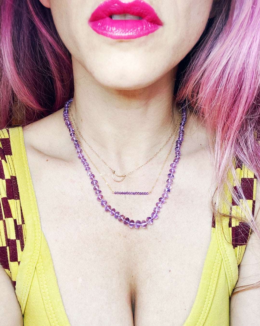 Amethyst Candy Necklace