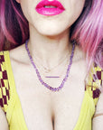 Amethyst Candy Necklace