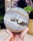 Amethyst Agate Sphere - Large