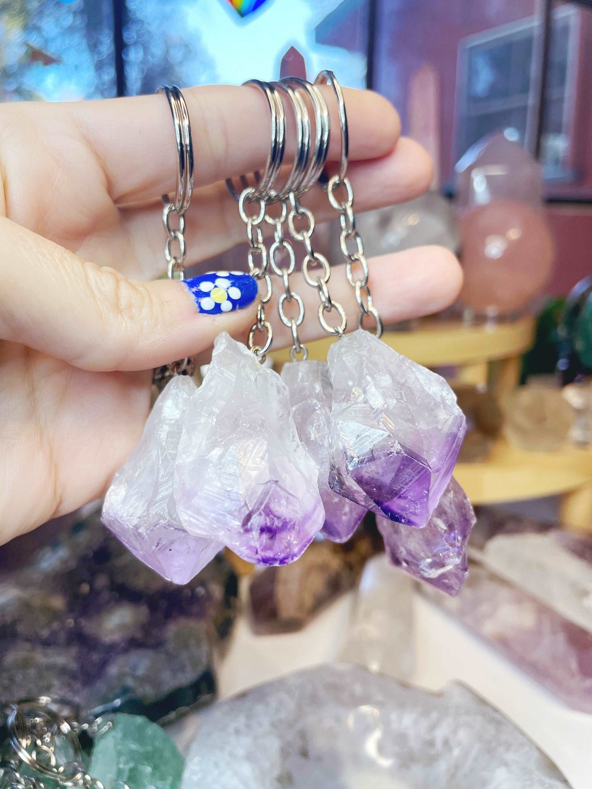 Amethyst Keychain