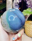 Amethyst Agate Sphere - Large