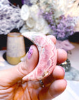 AAA Rhodochrosite Crescent Moons