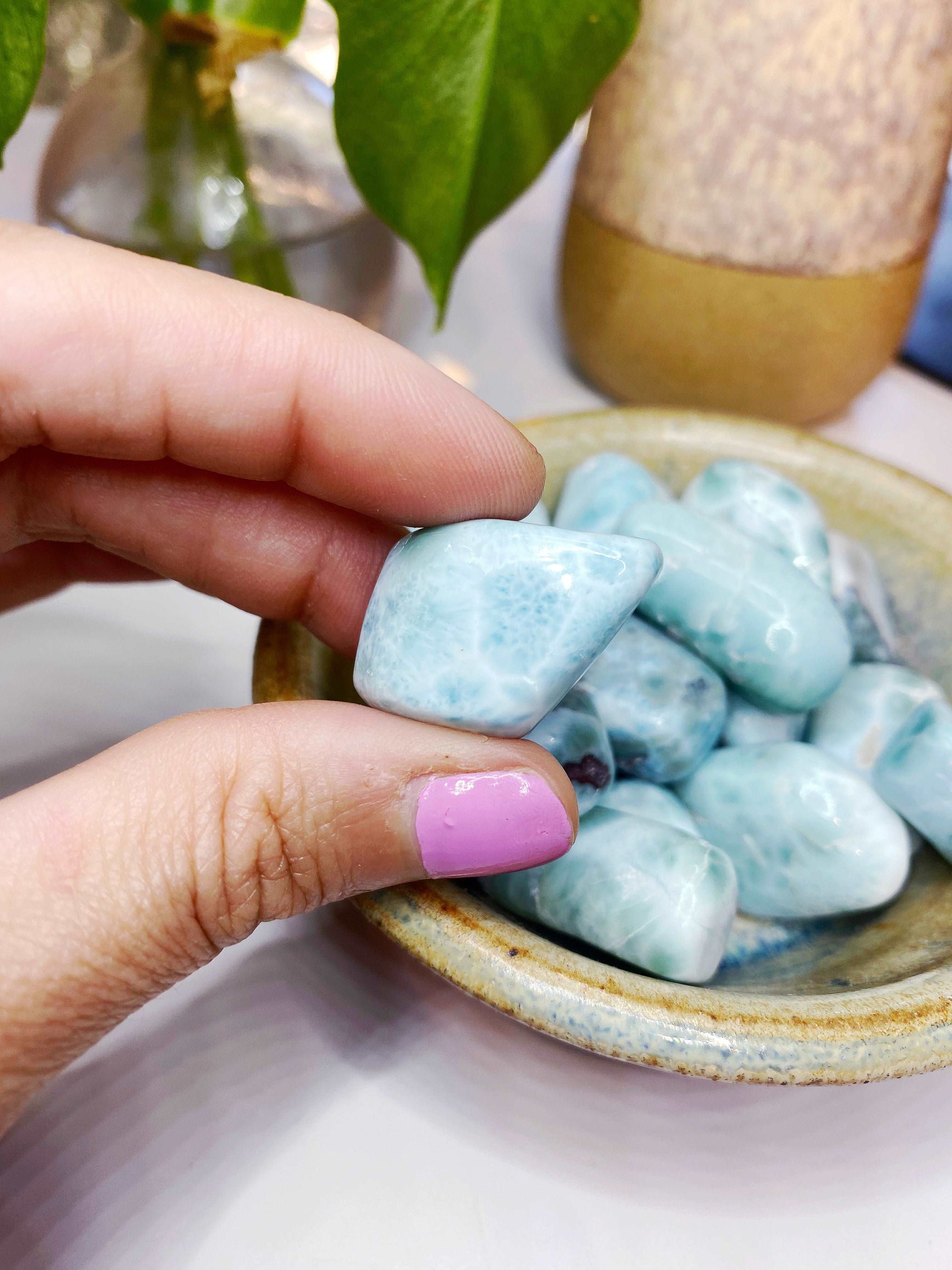 AAA Larimar Tumbled Stones