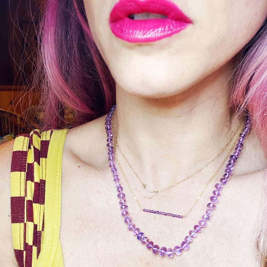 Amethyst Candy Necklace