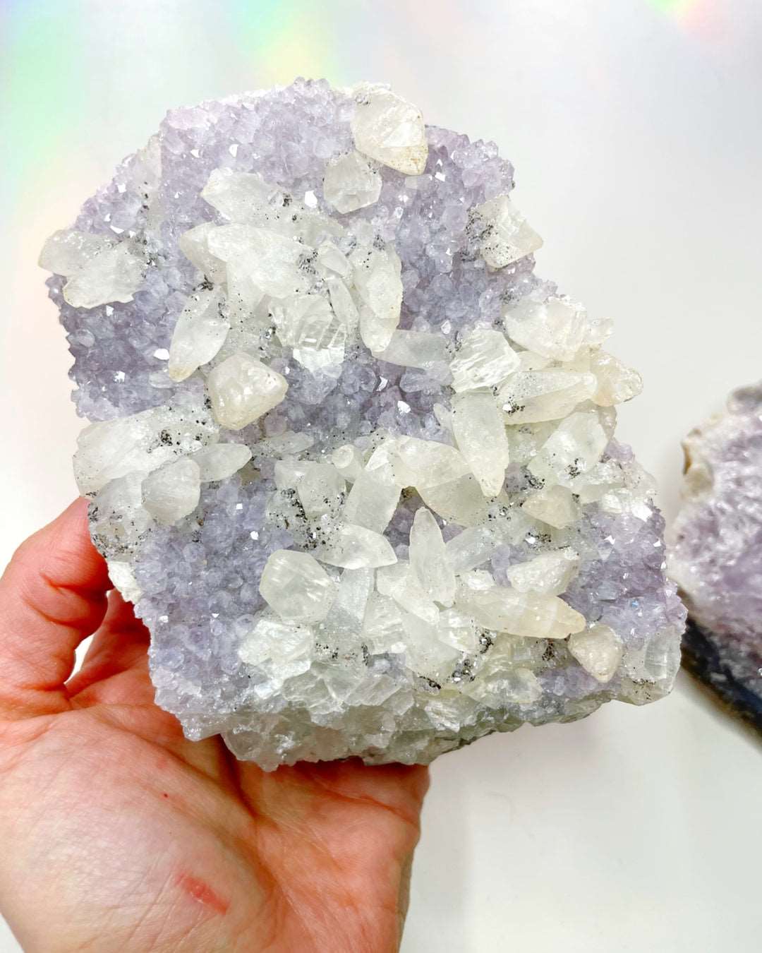 Amethyst Cluster w/ Calcite