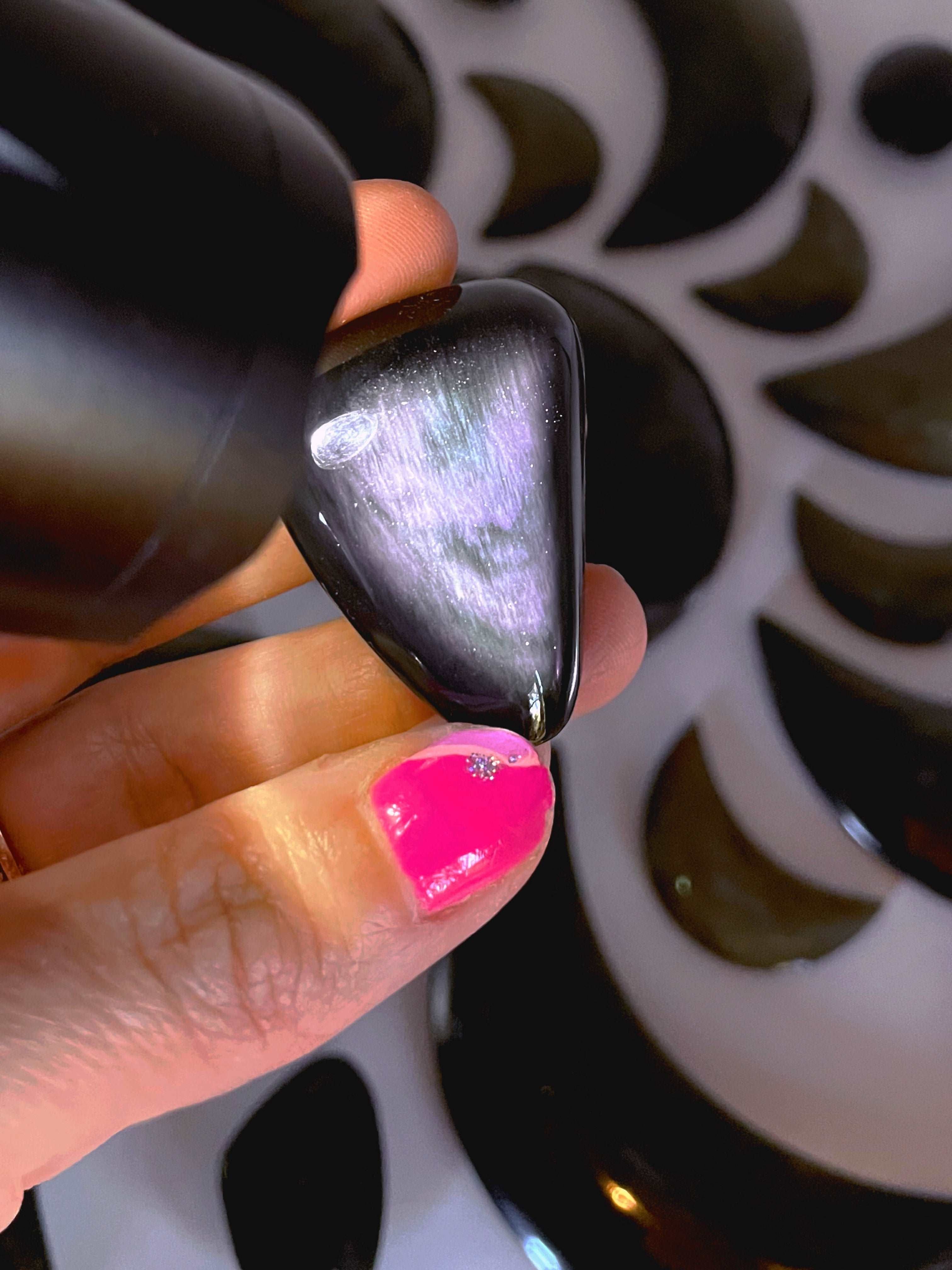 AAA Velvet Obsidian Tumble Stones