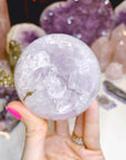 Amethyst Agate Sphere