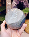 Amethyst Agate Sphere - Large