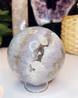 Amethyst Agate Sphere - Large