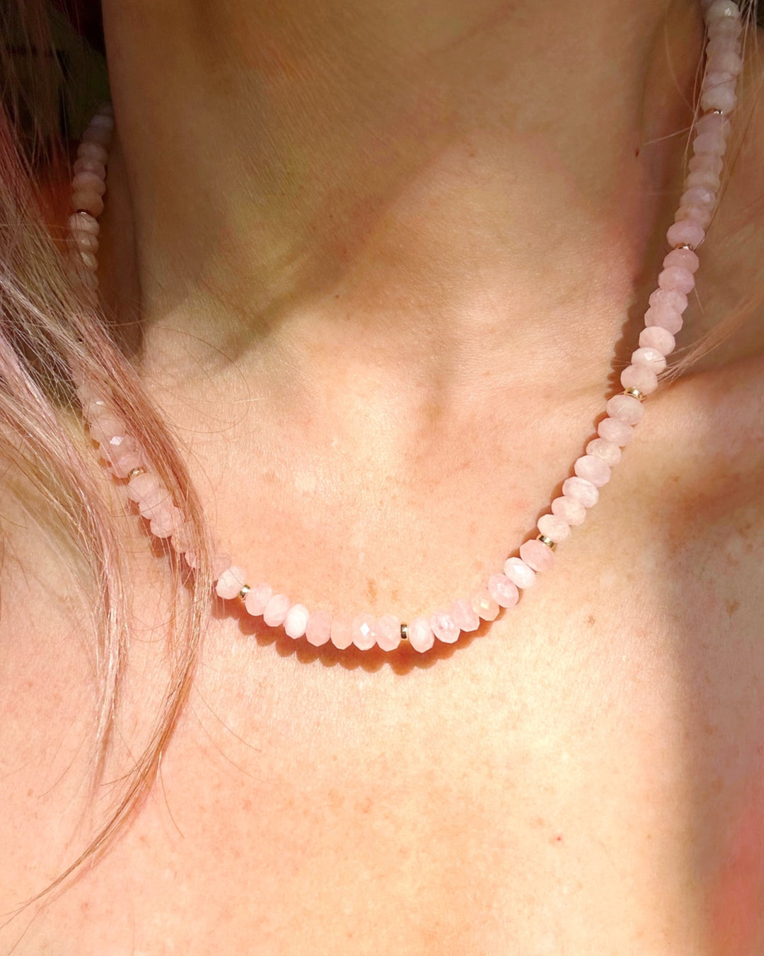 Morganite Candy Necklace