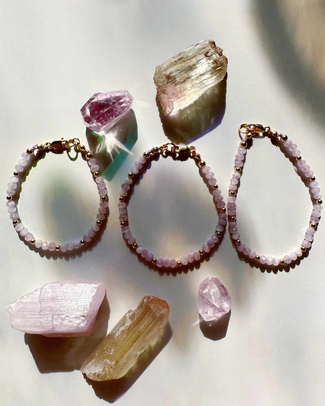 Kunzite Candy Bracelet - RTS - Baltic Mermaid