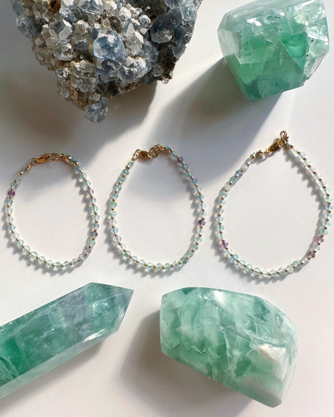 Fluorite Candy Bracelet - RTS - Baltic Mermaid