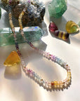 Rainbow Fluorite Candy Necklace - RTS