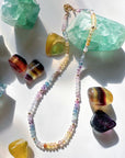 Rainbow Fluorite Candy Necklace - RTS