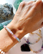 Rainbow Fluorite Candy Bracelet -RTS - Baltic Mermaid