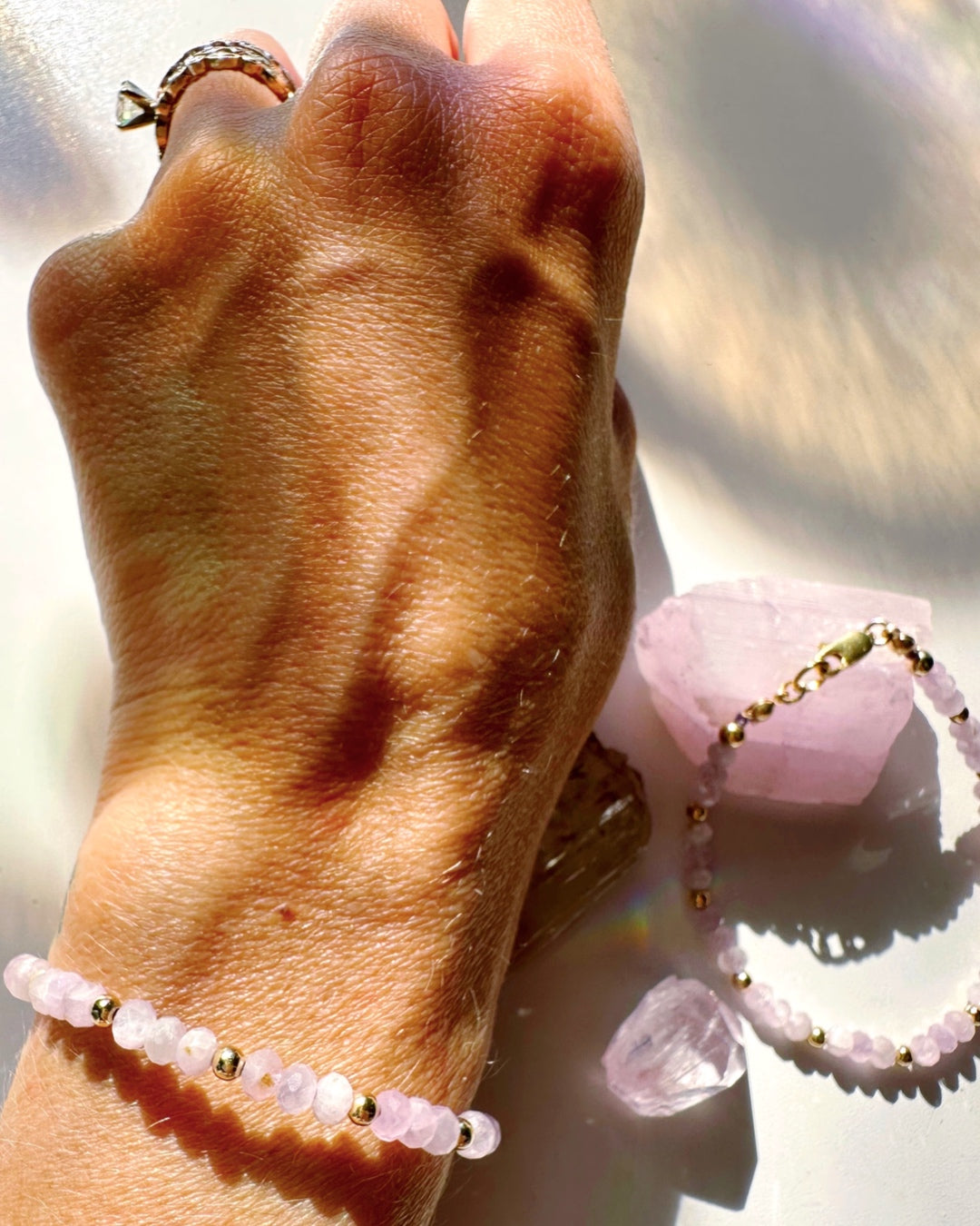 Kunzite Candy Bracelet - RTS - Baltic Mermaid