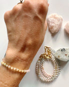 Morganite & Aquamarine Gemstone Candy Bracelet - Baltic Mermaid