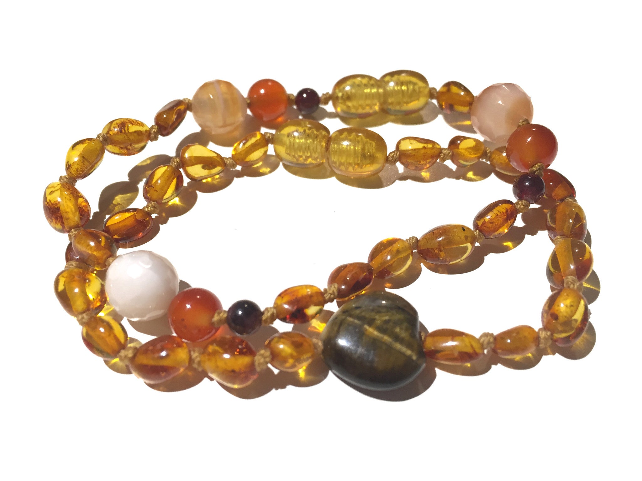 Indian Summer Baltic Amber Bracelet Set - Baltic Mermaid