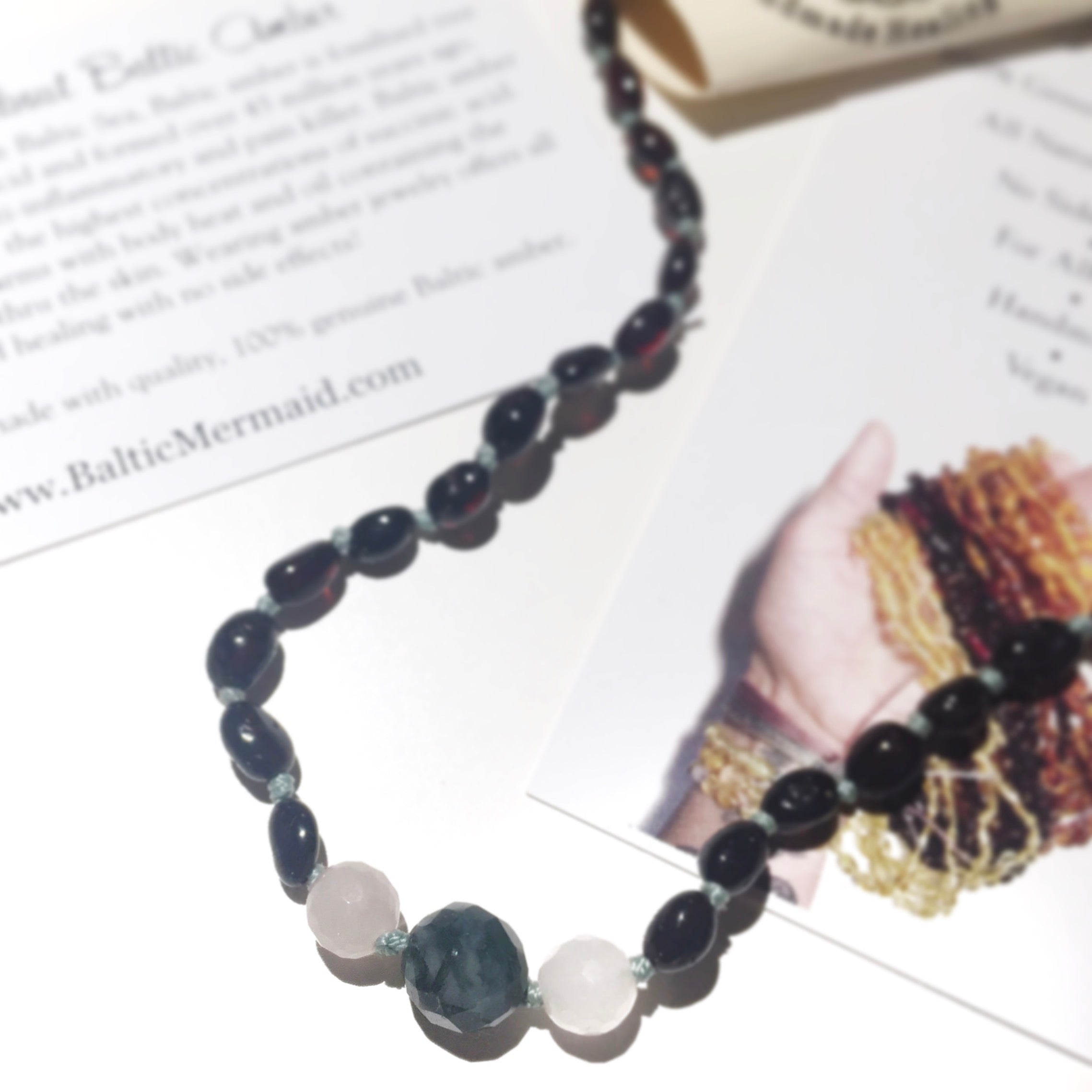 Hint of Mint Necklace - Baltic Mermaid