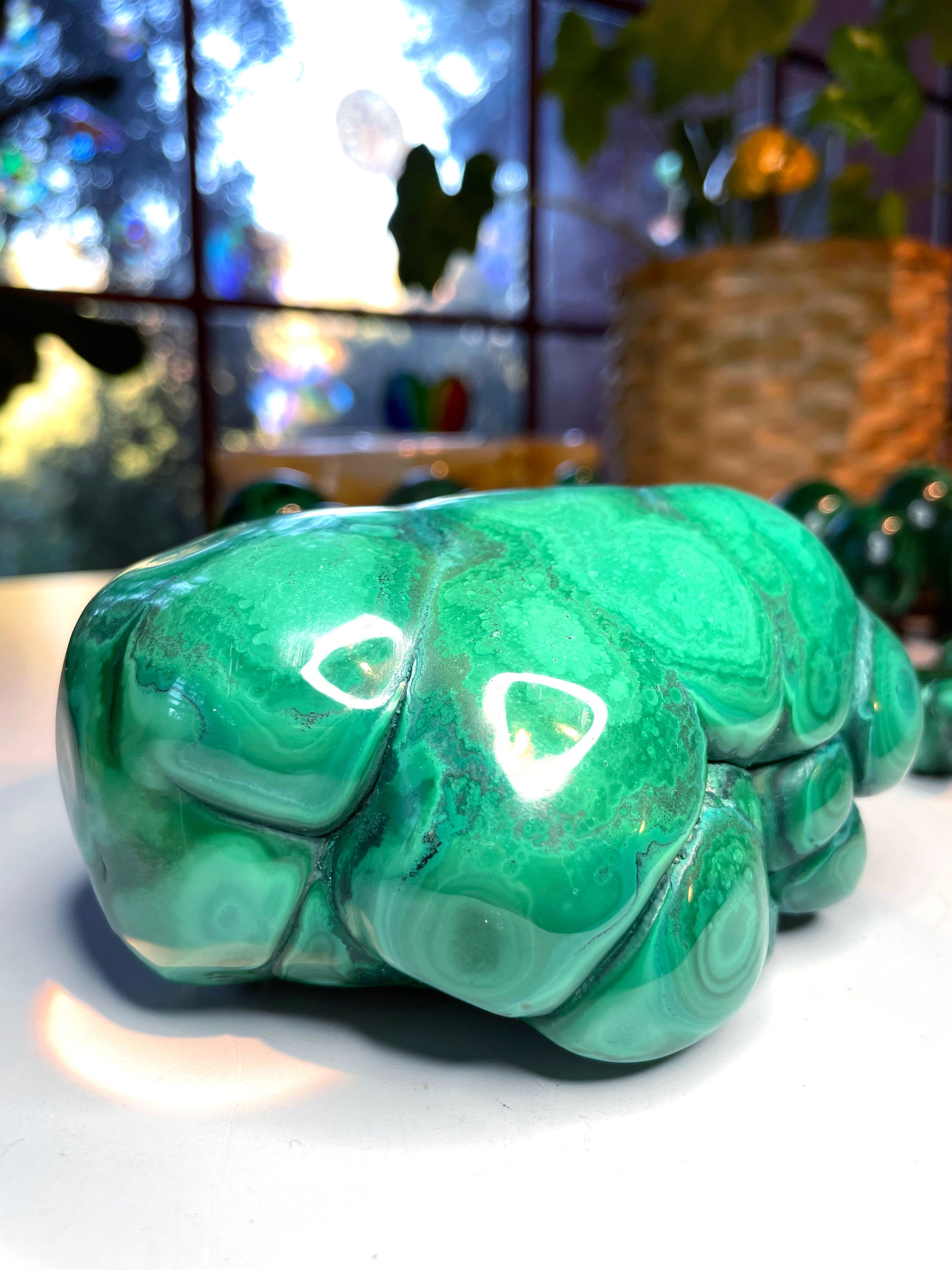 Large Polished Malachite