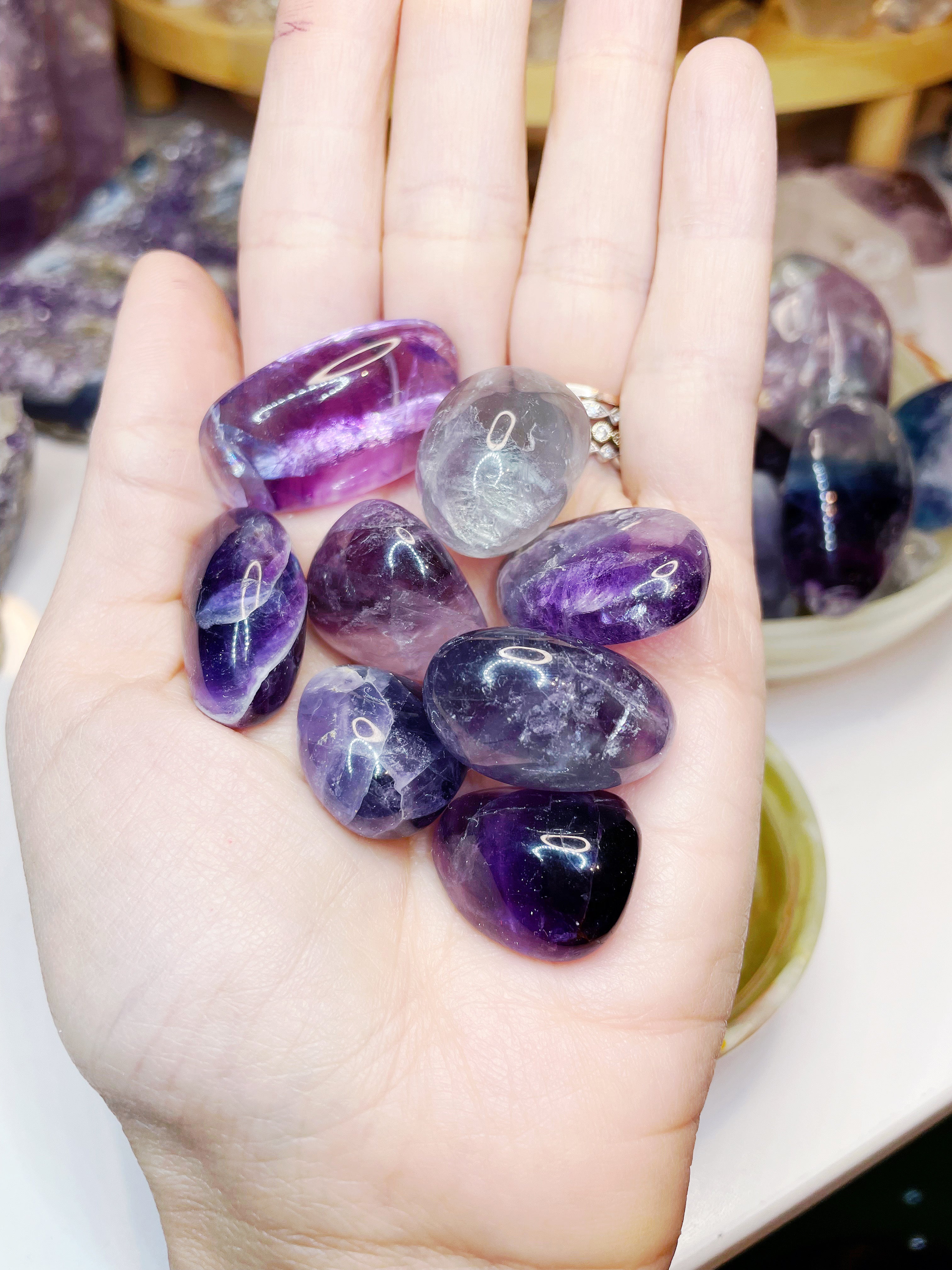 Fluorite Tumbled Stones - Baltic Mermaid