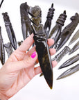 Gold Sheen Obsidian Heart Dagger/Letter Opener