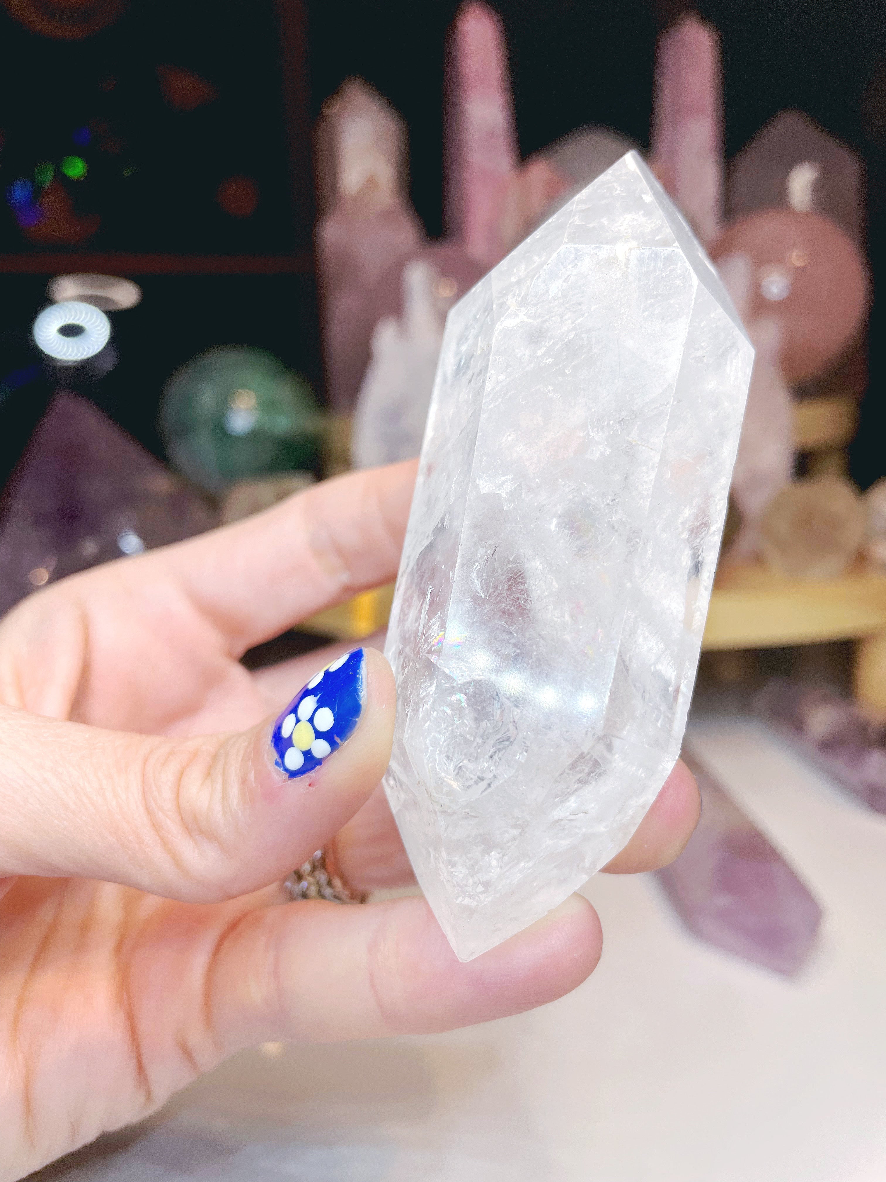 Double Terminated Clear Quartz Point - Baltic Mermaid