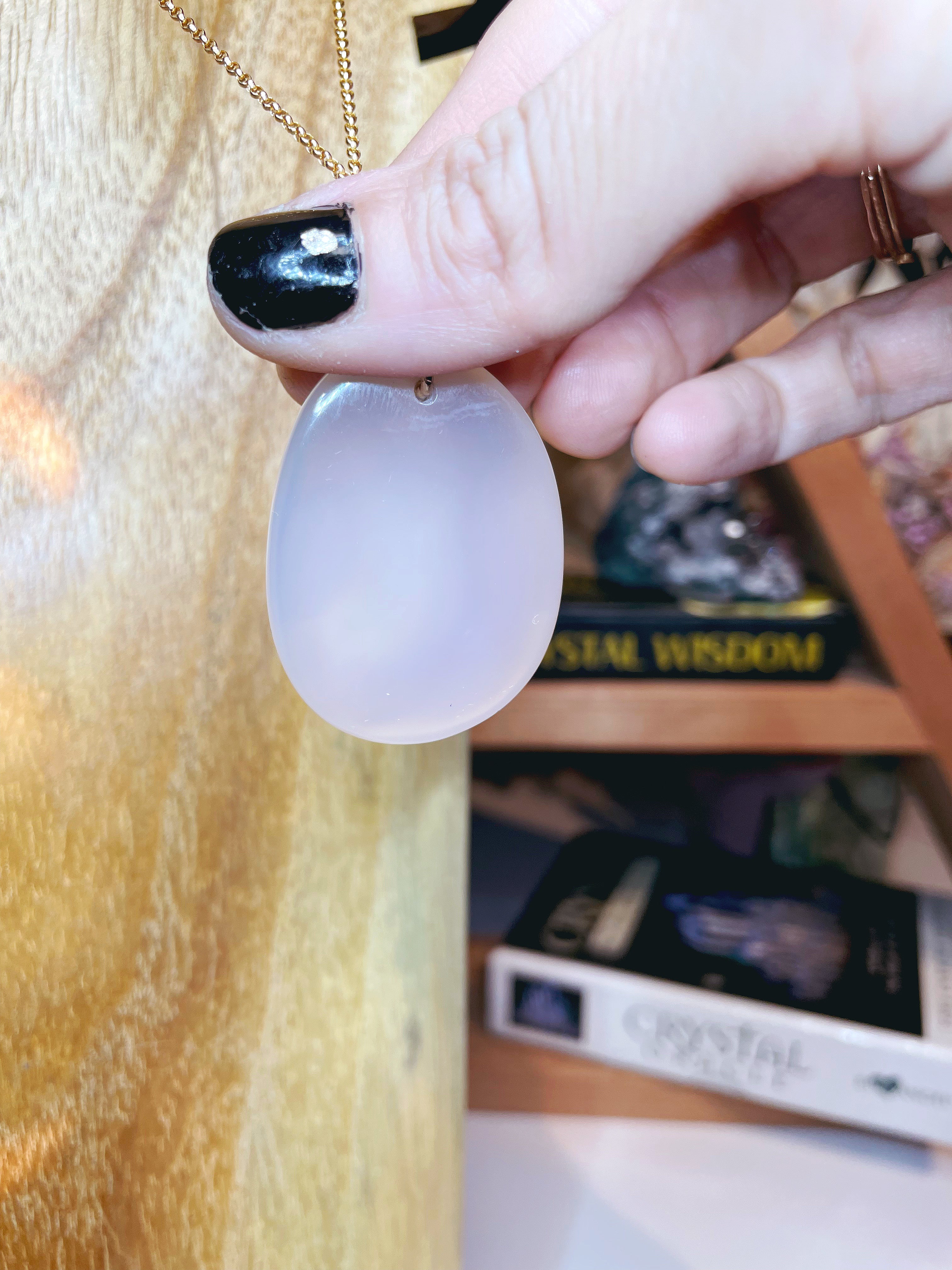 Druzy Agate Pendant 14k Gold Filled Necklace - Baltic Mermaid