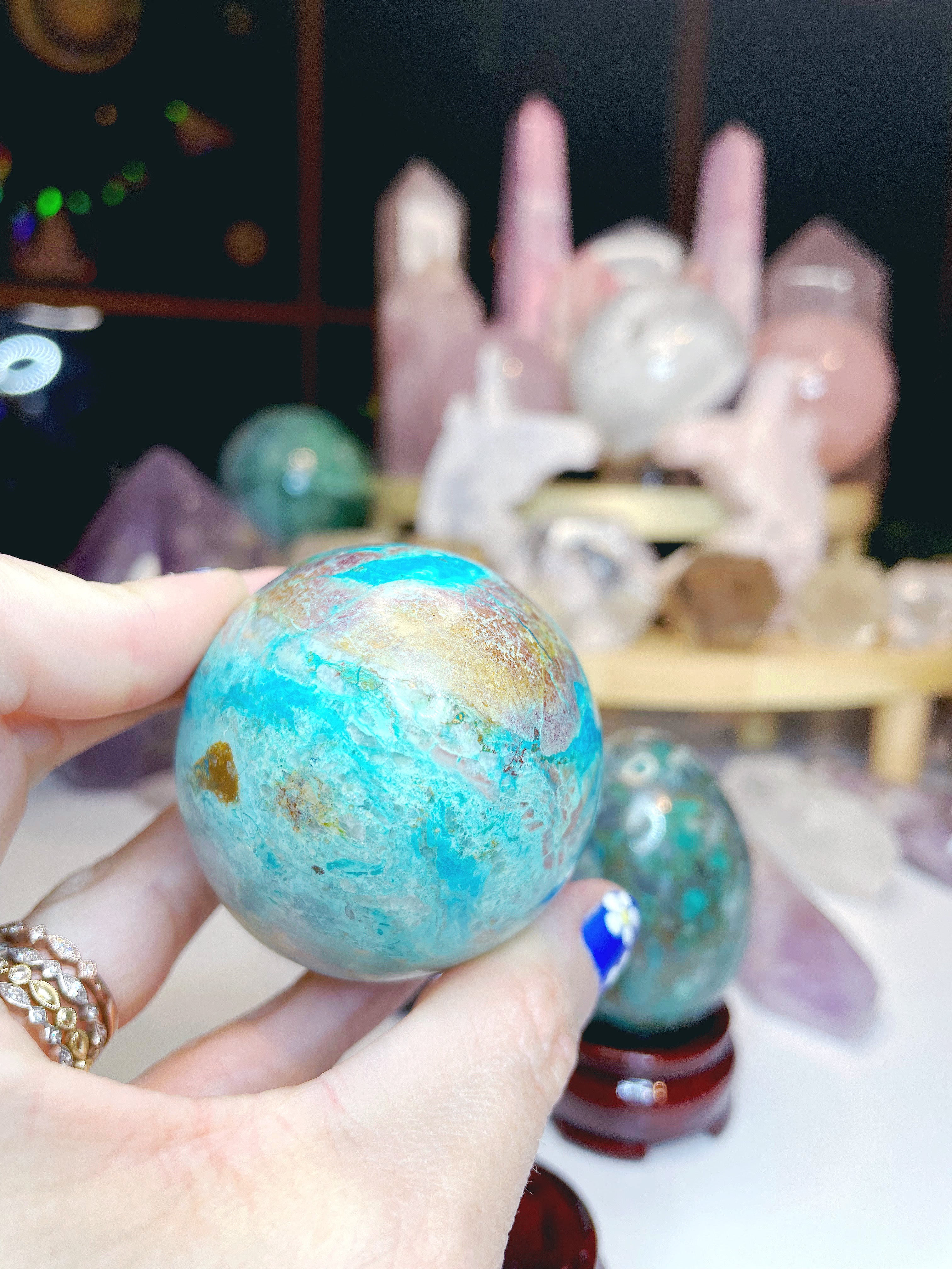 Chrysocolla Egg - Baltic Mermaid