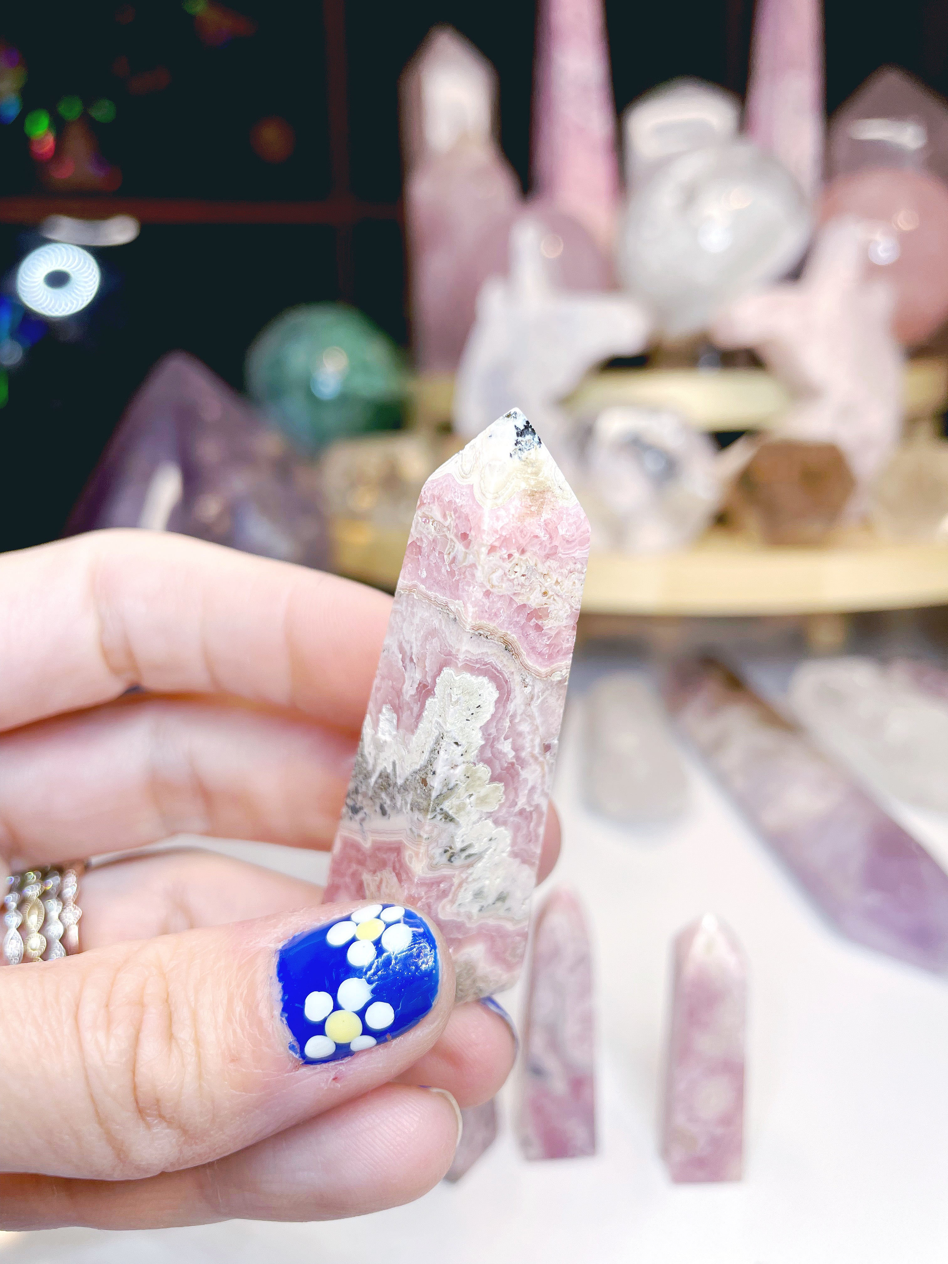 Rhodochrosite Obelisk - Baltic Mermaid