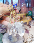 Clear Quartz Keychain