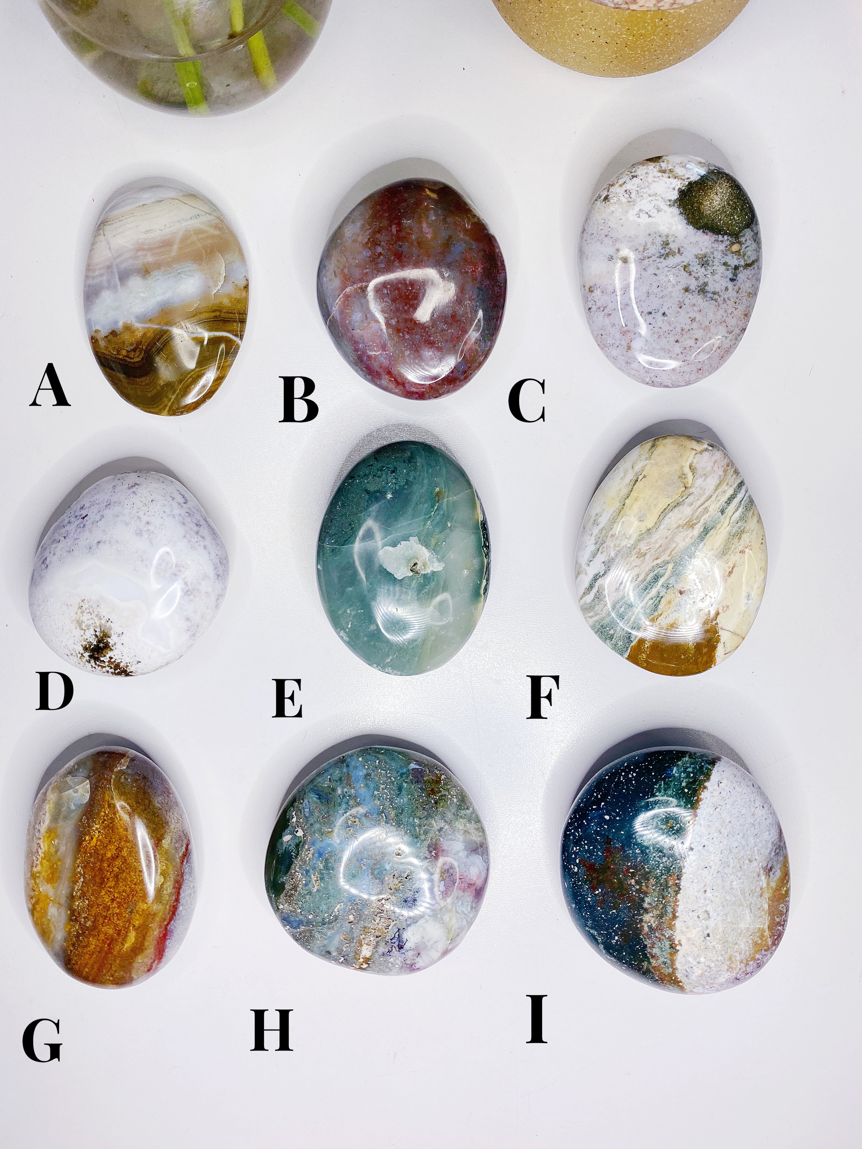 Ocean Jasper Palm Stones - Large - Baltic Mermaid