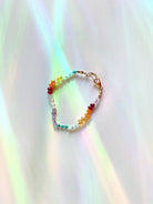 Rainbow Moon Gemstone Candy Bracelet - RTS - Baltic Mermaid