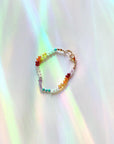 Rainbow Moon Gemstone Candy Bracelet - RTS