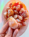 Carnelian Banded Agate/ Apricot Agate Tumbled Stones AAA